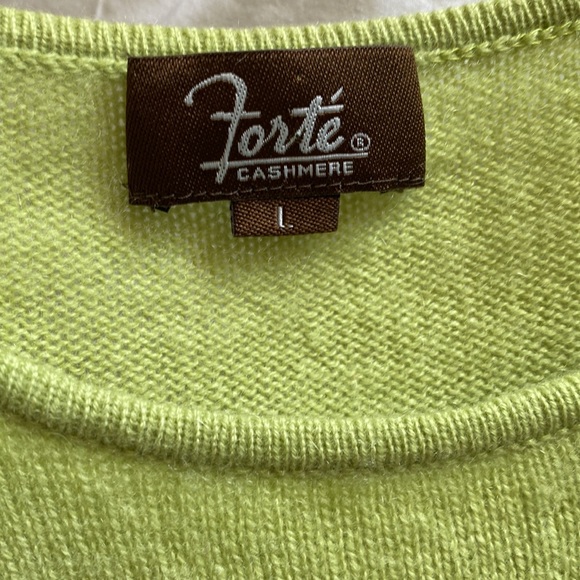 Forte Cashmere shell, tank crew top, sleeveless! Size Large - Picture 5 of 13